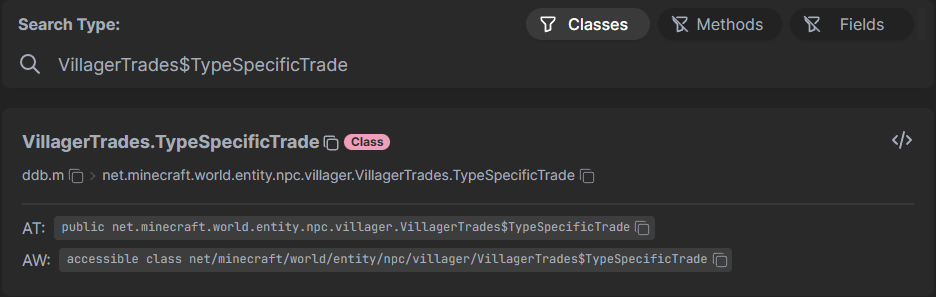 Результат пошуку в Linkie
